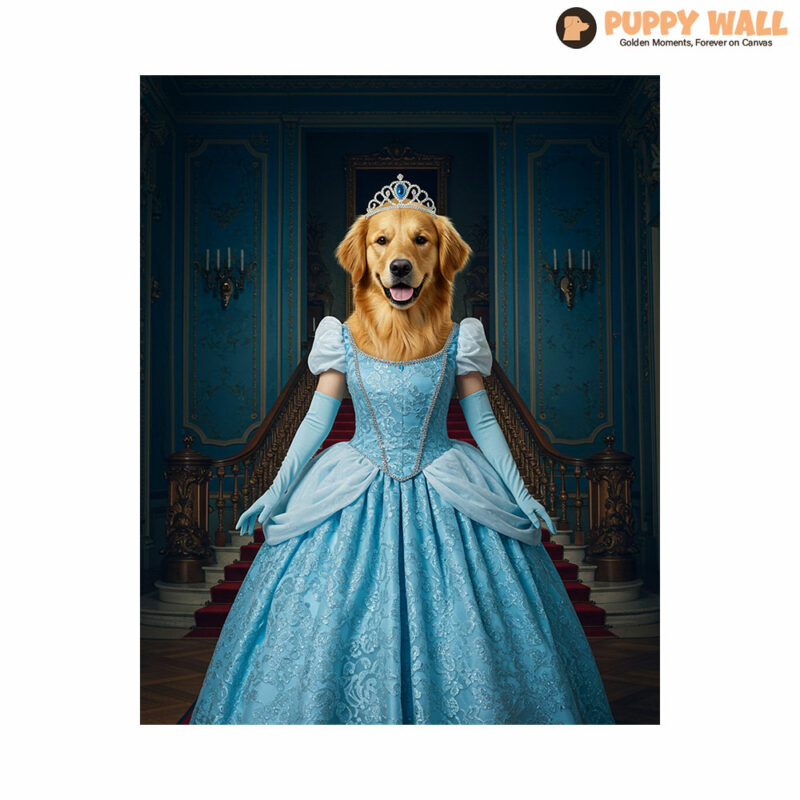 Cinderella – Golden Retriever Canvas Prints