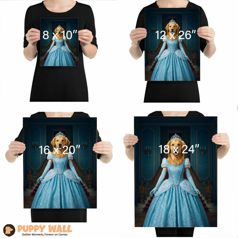 Cinderella – Golden Retriever Canvas Prints