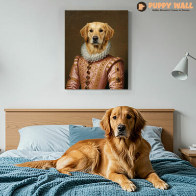 Golden’s Grand Gown – Golden Retriever Art Prints