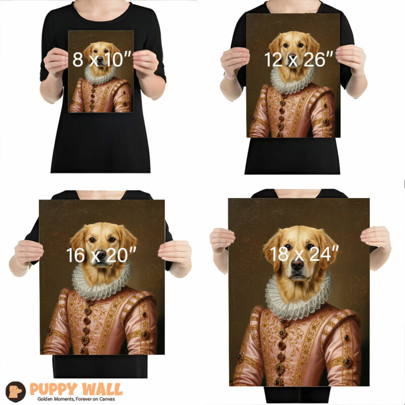 Golden’s Grand Gown – Golden Retriever Art Prints
