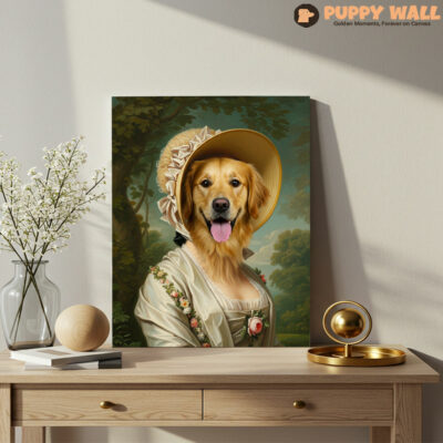 Lady Golden – Golden Retriever Dog Painting