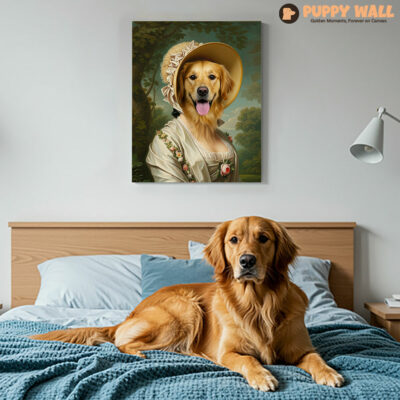Lady Golden – Golden Retriever Dog Painting