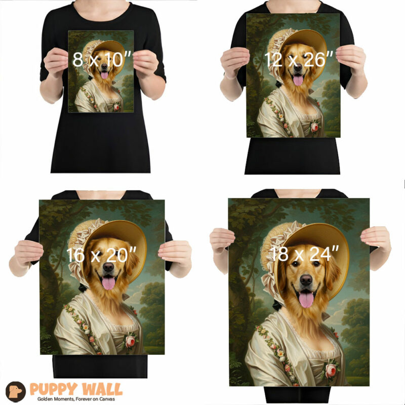 Lady Golden – Golden Retriever Dog Painting