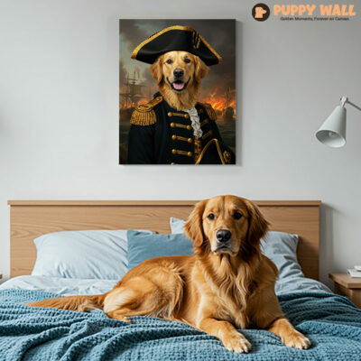 Lord Commander – Golden Retriever Framed Wall Art