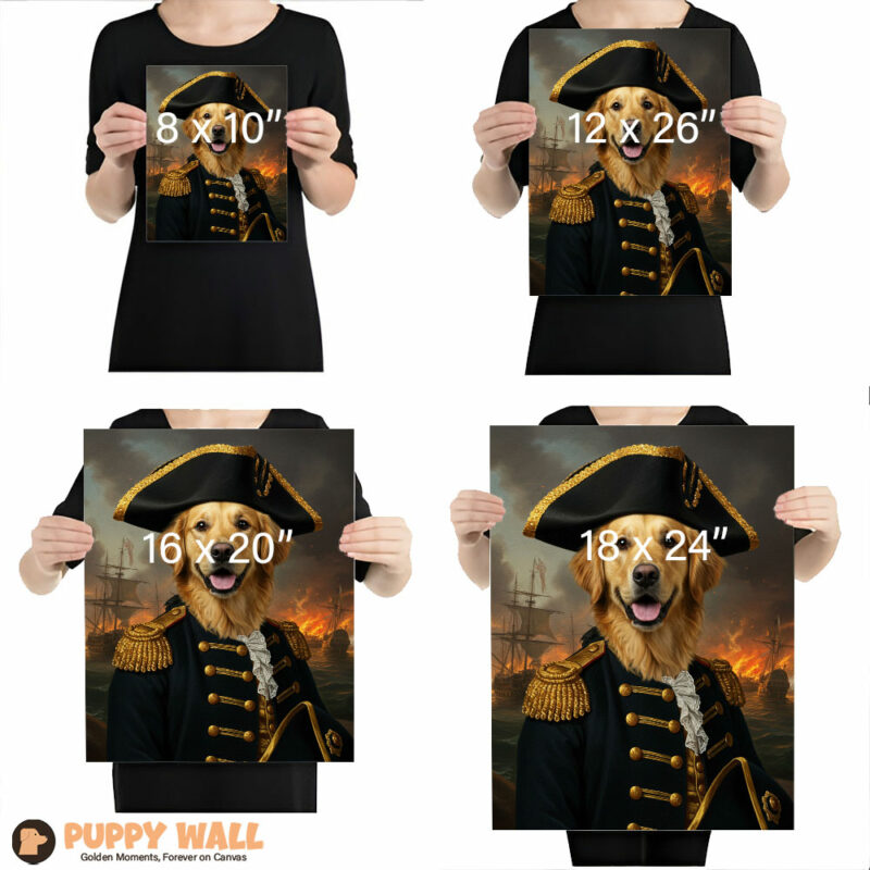 Lord Commander – Golden Retriever Framed Wall Art