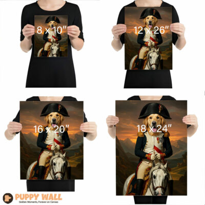 napoleon golden retriever pet artwork 005