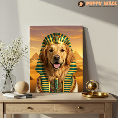 Pharaoh – Cute Golden Retriever Canvas Print