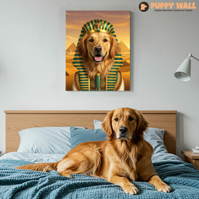Pharaoh – Cute Golden Retriever Canvas Print