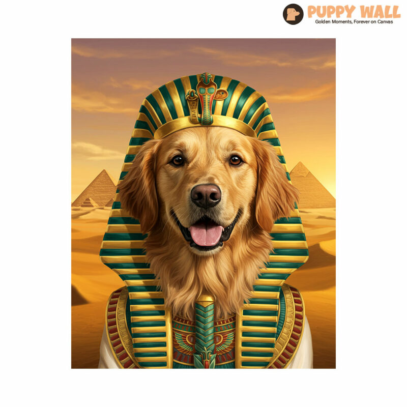 Pharaoh – Cute Golden Retriever Canvas Print