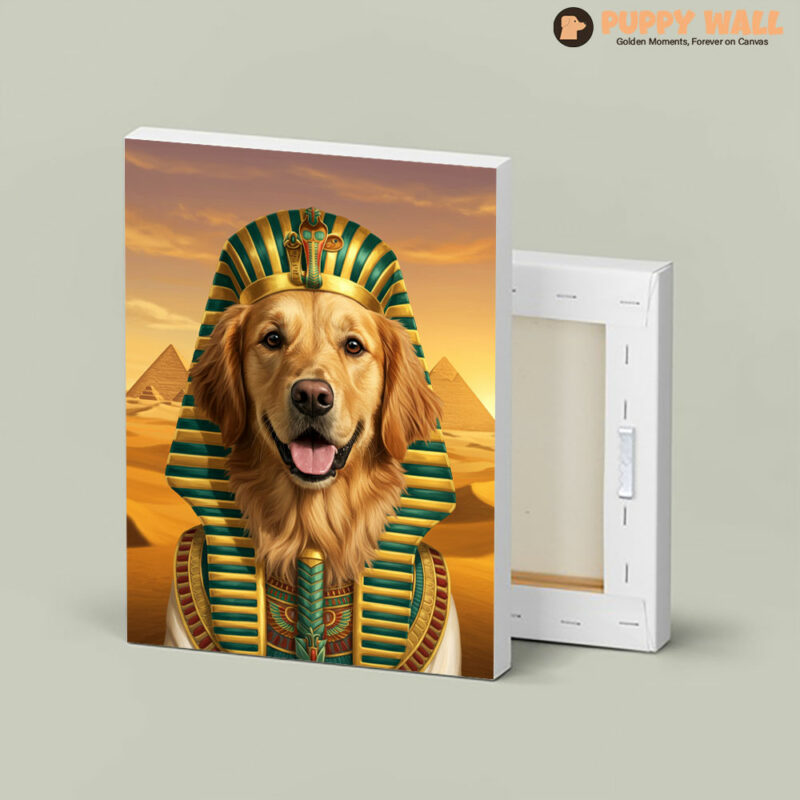 Pharaoh – Cute Golden Retriever Canvas Print