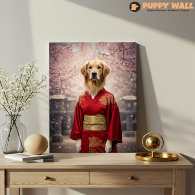Princess of the East – Large Golden Retriever Canvas Wall Art