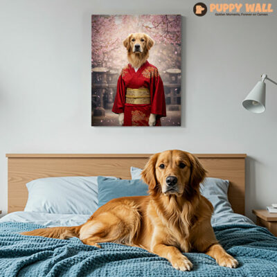 Princess of the East – Large Golden Retriever Canvas Wall Art