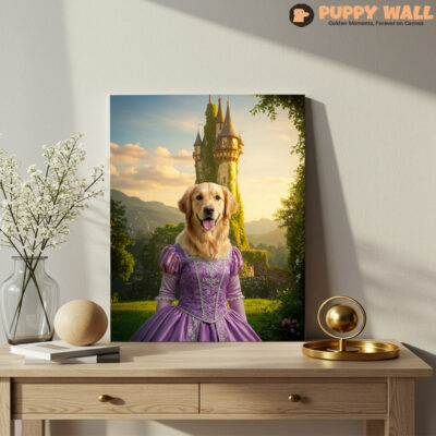Rapunzel – Realistic Golden Retriever Wall Decor