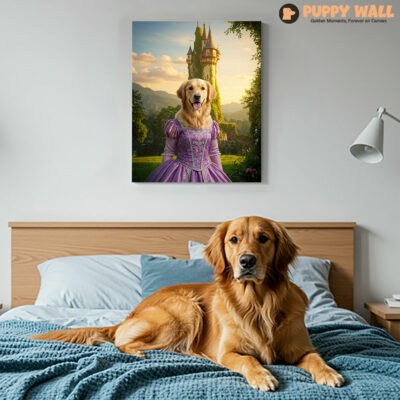 Rapunzel – Realistic Golden Retriever Wall Decor