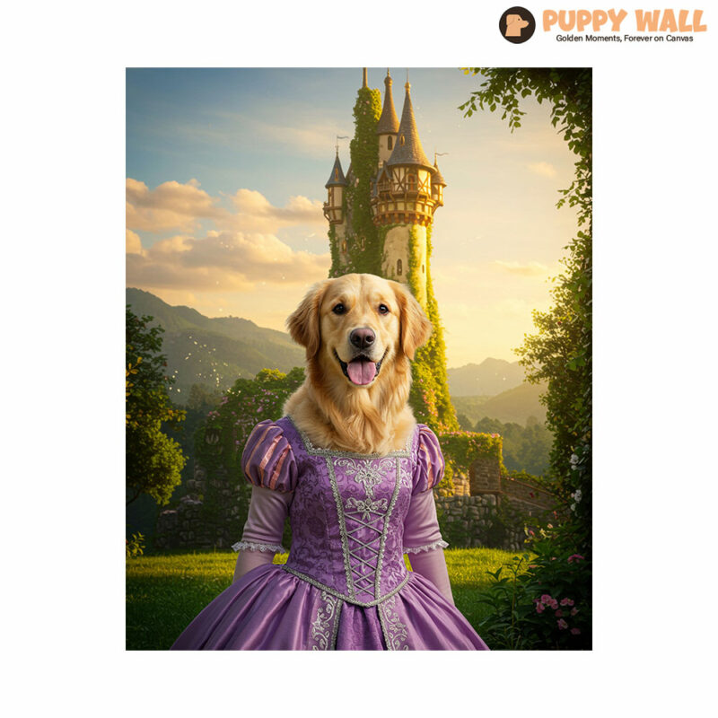 Rapunzel – Realistic Golden Retriever Wall Decor