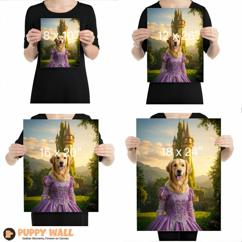 Rapunzel – Realistic Golden Retriever Wall Decor