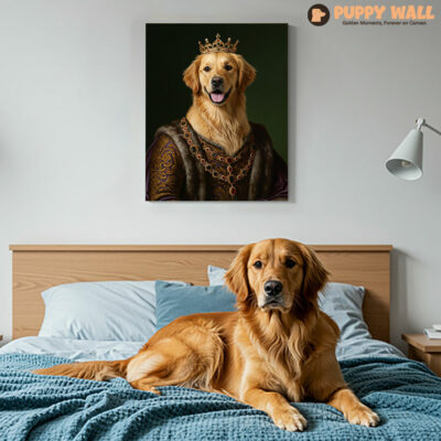 Royal Highness – Golden Retriever Puppy Canvas Prints