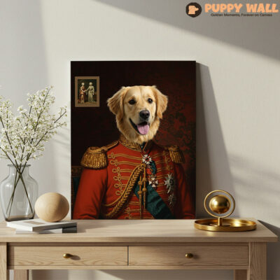 The Ambassador – Modern Golden Retriever Dog Print