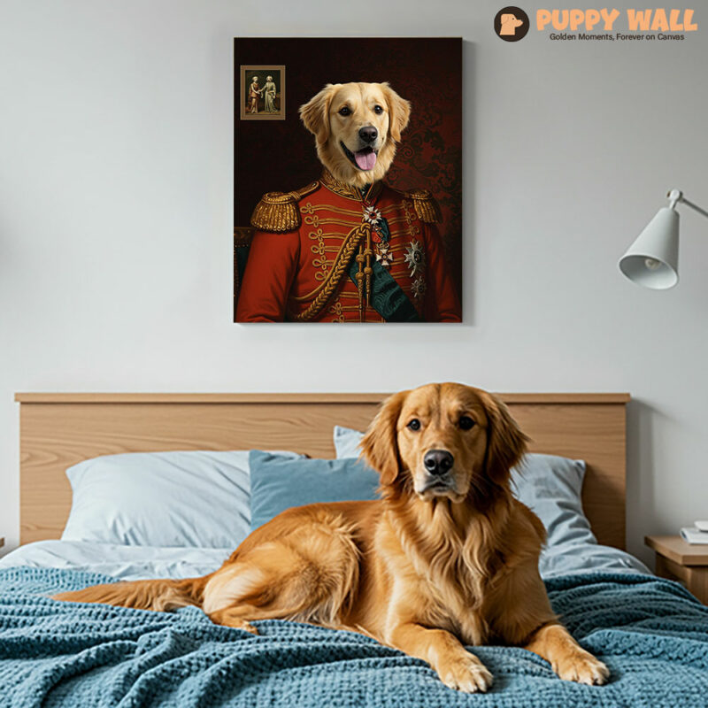 The Ambassador – Modern Golden Retriever Dog Print
