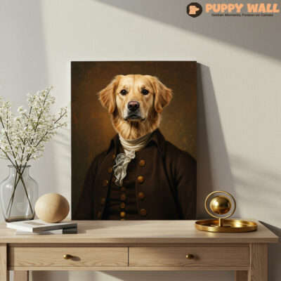 The Baron – Golden Retriever Abstract Wall Prints