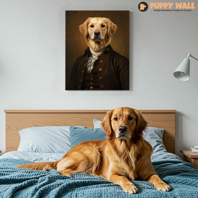 The Baron – Golden Retriever Abstract Wall Prints