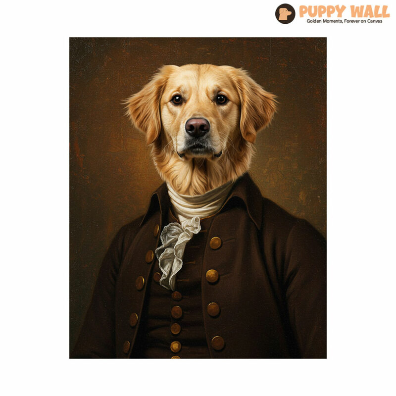 The Baron – Golden Retriever Abstract Wall Prints