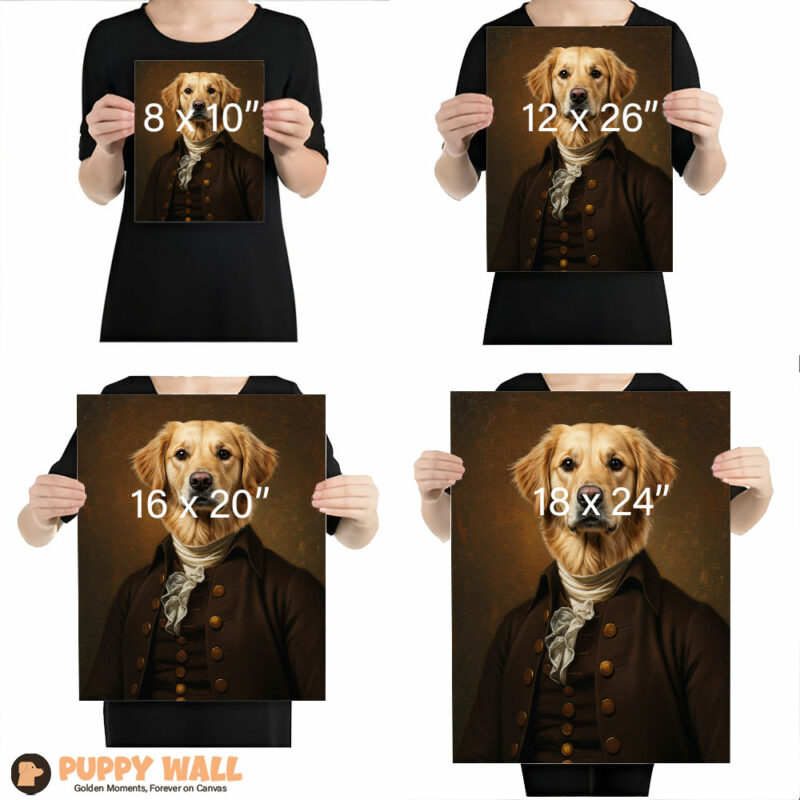 The Baron – Golden Retriever Abstract Wall Prints