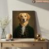 The Emperor – Golden Retriever Painting On Canvas