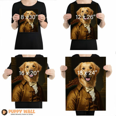 the handsome one golden retriever art prints 005