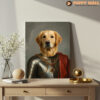 The Knight – Abstract Golden Retriever Canvas Print