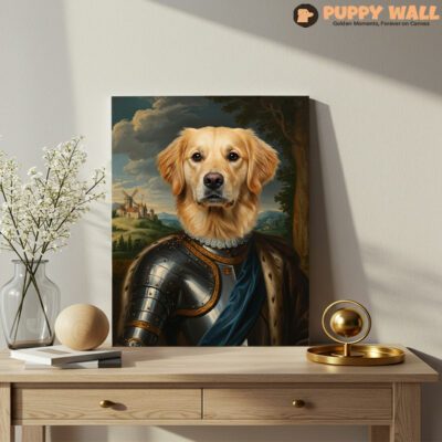 The Lord Protector – Custom Golden Retriever Royal Portrait