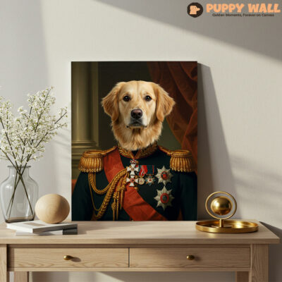 The Major – Personalized Golden Retriever Royal Canvas