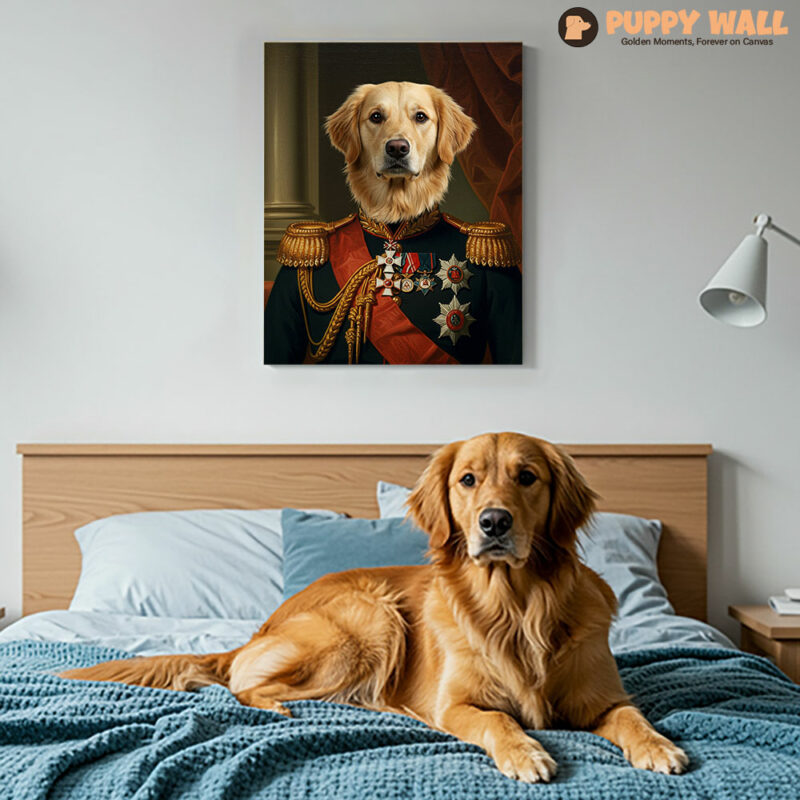 The Major – Personalized Golden Retriever Royal Canvas