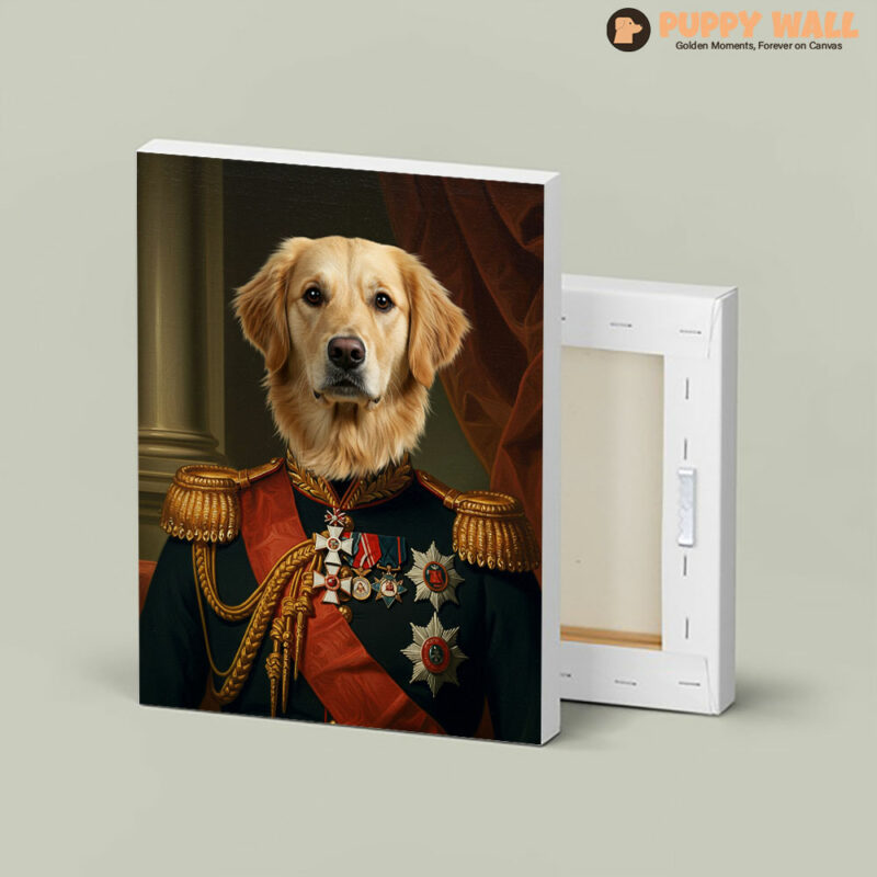 The Major – Personalized Golden Retriever Royal Canvas