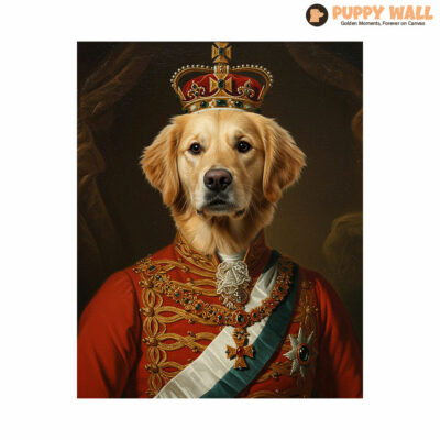 the prince custom noble golden retriever canvas 003