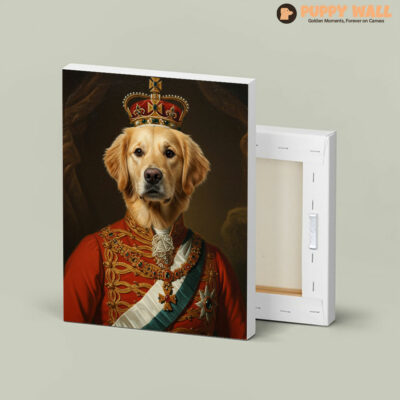 the prince custom noble golden retriever canvas 004