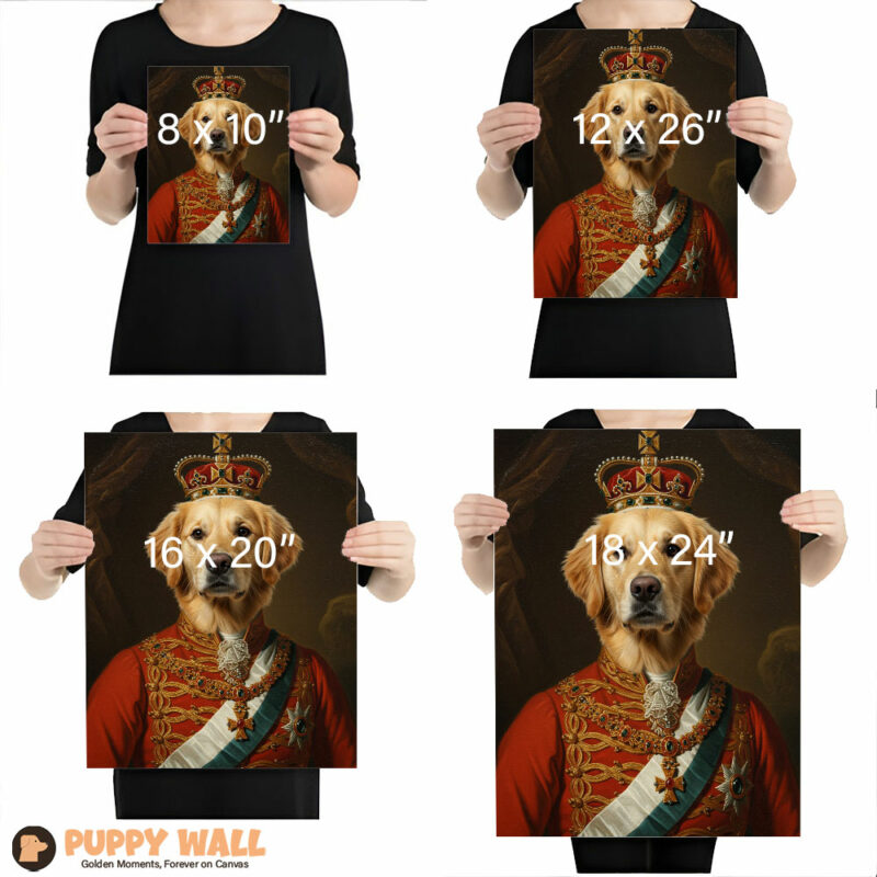 The Prince – Custom Noble Golden Retriever Canvas