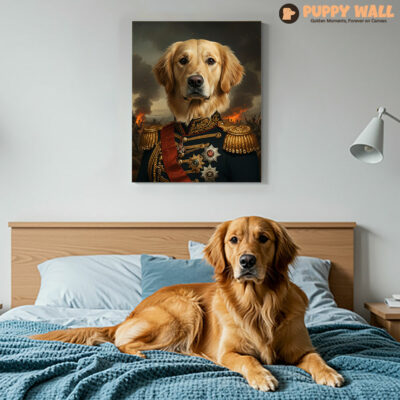 The Sergeant – Funny Golden Retriever Royal Costume Print